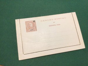 Portuguese Guinea vintage unused air letter  airmail stamps postal cover 62445