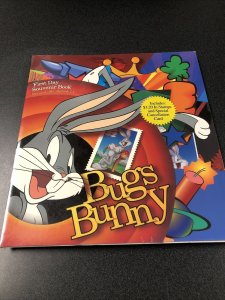 Bugs Bunny First Day Souvenir Book $3.2 In Stamps & Special cancellation“sealed”