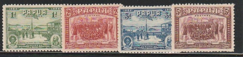 PAPUA NEW GUINEA 110-3 MINT HINGED COMPLETE