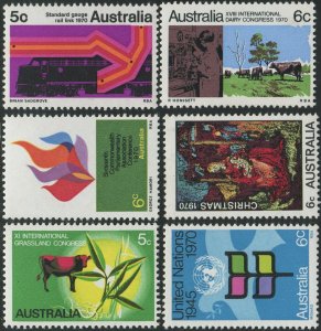 Australia 1970 SG453 Commemoratives set MNH