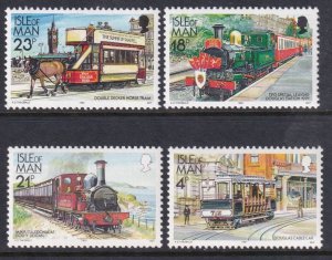 Isle of Man 448-451 Trains MNH VF
