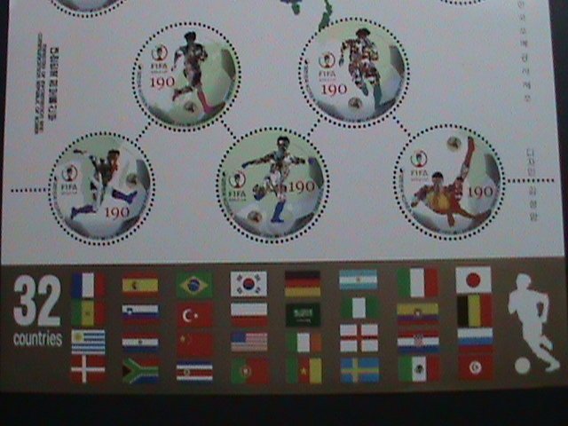 KOREA-2002-SC#2082 WORLD CUP SOCCER CHAMPIONSHIPS-JAPAN & KOREA MNH SHEET VF