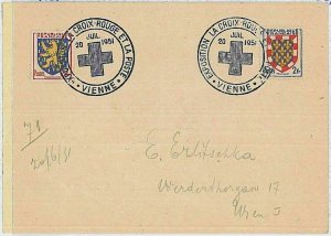 30037  - FRANCE - Postal History -  Postmark on COVER 1951 Medicine  RED CROSS