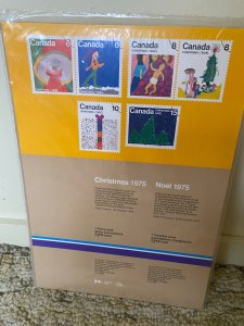 (10) Canada Canadian stamps full sheet sealed Christmas 1975 MNH 674-679