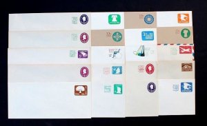 US Stamp Collection MINT Lot of 20 Large Postal Stationary Covers