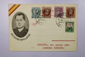 Spain 1937 Civil War Martyr Card - Primo de Rivera - L38336