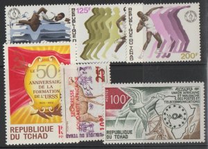 Chad SC 288-291, 293-294 Mint Never Hinged.