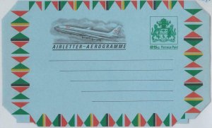 65828  -  GUYANA - Postal History - AEROGRAMME : AIRPLANE 25 cents
