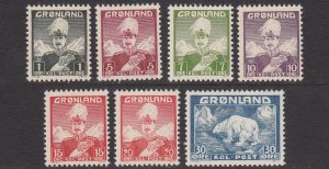 Greenland 1-7 MNH CV $32.50