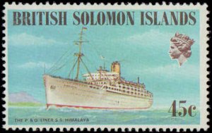 Solomon Islands #285-288, Complete Set(4), 1975, Ships, Never Hinged