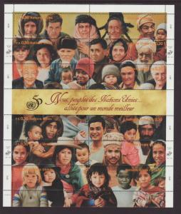 UN Geneva People 275 Souvenir Sheet MNH VF