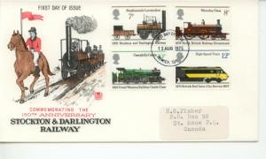 1975 Great Britain British Railways (Scott 749-52) FDC