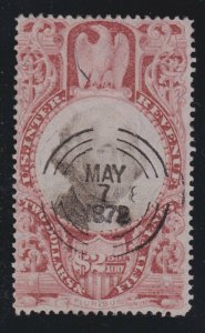 US R146 $2.50 Third Issue Revenue Stamp Used VF w/ Cut Cancel $35