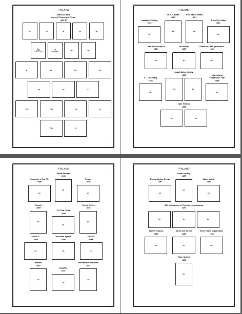 FINLAND STAMP ALBUM PAGES 1856-2011 (220 PDF digital pages)