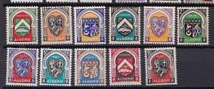 1947-9 Algeria Scott 210-225 Arms MNH short 216, 217, 218, 219 & 222