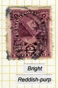 NEW ZEALAND; 1902-09 Wmk. series Perf. 14 fine used Shade of 2d.