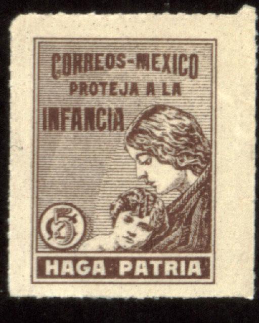 MEXICO RA7, 5cents Postal Tax for Children. MINT, NH. F-VF..