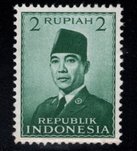 Republic of Indonesia Scott 390 MH*  President Sukarno stamp