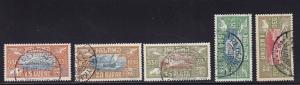 Iceland Scott # C4 - C8 set Used VF neat cancel scv $ 580 ! see pic !