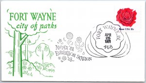 U.S. SPECIAL POSTMARK COVER FORT WAYNE INDIANA CITY OF PARKS AWPEX '81 TYPE D