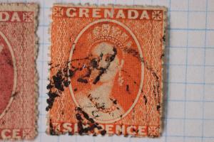 Grenada British sc#4,5,5a,5i sg#6,7 pence used color shade variety cv$330.00+