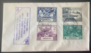 1949 St George��s Bermuda First Day Cover  Universal Postal Union UPU