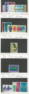 United Nations - Geneva, Postage Stamp, #64-76, 81-83, 86-88 Mint NH, 1977-9