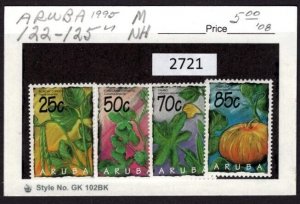 $1 World MNH Stamps (2721) Aruba Scott 122-125, Vegetables, set of 4