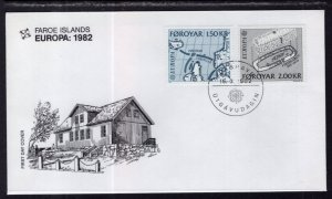 Faroe Islands 81-82 Europa U/A FDC