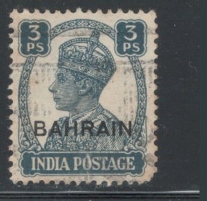 Bahrain 1942 Overprint 3p Scott # 38 Used