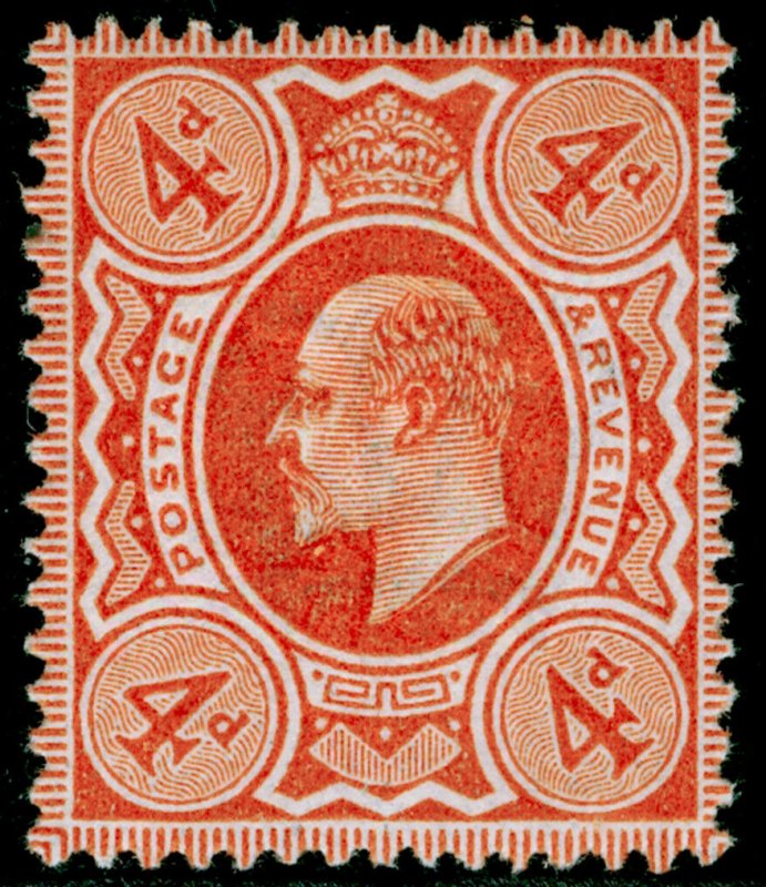 SG286 SPEC M27(2), 4d deep bright orange, LH MINT. Cat £40.