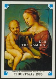 Gambia 1042 MNH Christmas, Art, Madonna & Child