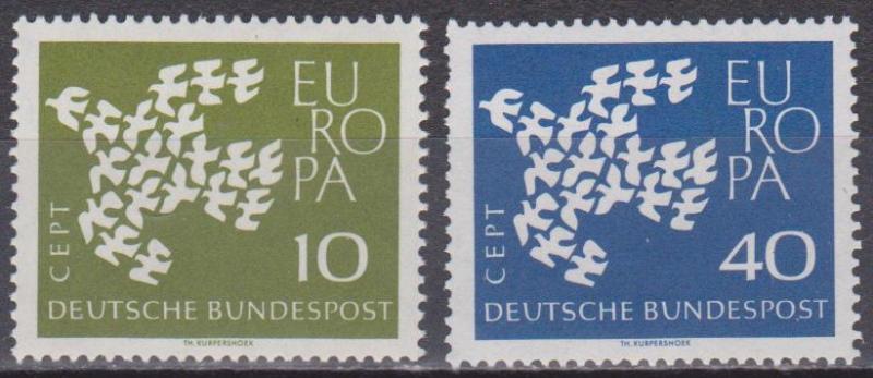 Germany #844-5  MNH F-VF  (ST1308)  