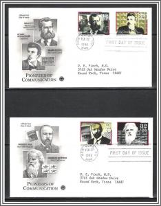 US #3061-3064 Pioneers Of Communication FDC