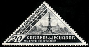 ✔️ ECUADOR 1936 INT. PHILATELIC EXPO QUITO TRAINGLES SC. 355 MNG [017]