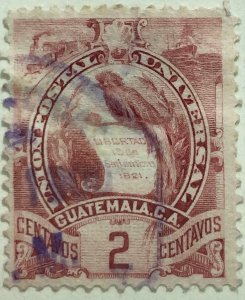 AlexStamps GUATEMALA #100 VF Used 