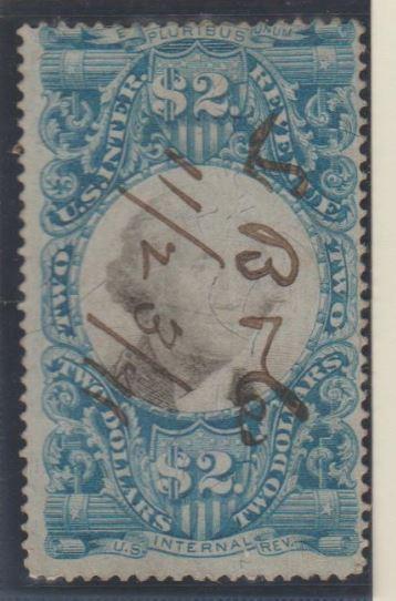 U.S. Scott #R123 Revenue Stamp - Used Single