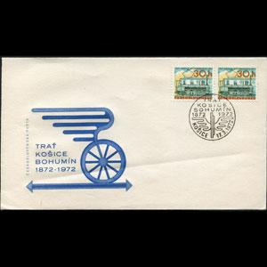 CZECHOSLOVAKIA 1972 - FDC-Train