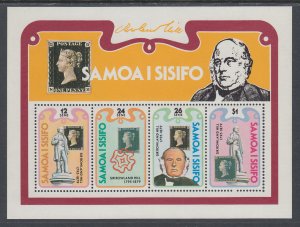 Samoa 516a Rowland Hill Souvenir Sheet MNH VF