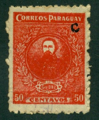 Paraguay 1925 #L6 U SCV (2018) = $1.00