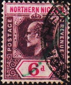 Nigeria(Northern). 1902 6d S.G.15  Fine Used
