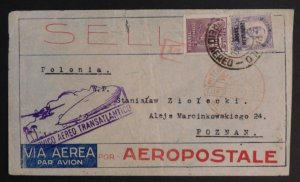 1932 Rio de Janeiro Brazil Graf Zeppelin Condor LZ 127 cover to Poznan Poland