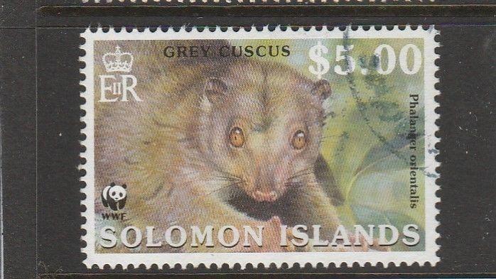 Solomons 2002 Endangered species $5 Grey Cascus VFU/CTO SG 1006