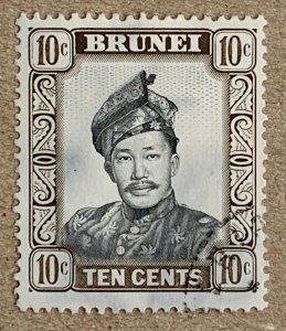 Brunei 1972 10c bistre-brown wmk sideways.  Scott 107b var. SG 207a, CV £3.50+