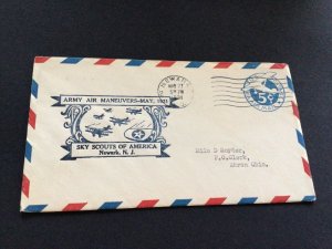 United States Sky Scouts of America Newark 1931 stamps cover Ref 62242