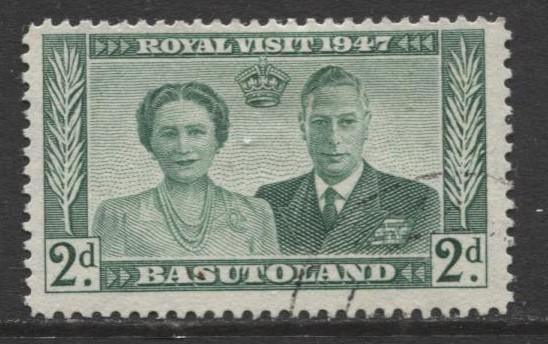 Basutoland - Scott 36 - Royal Visit Issue -1947 - Used - Single 2d Stamp