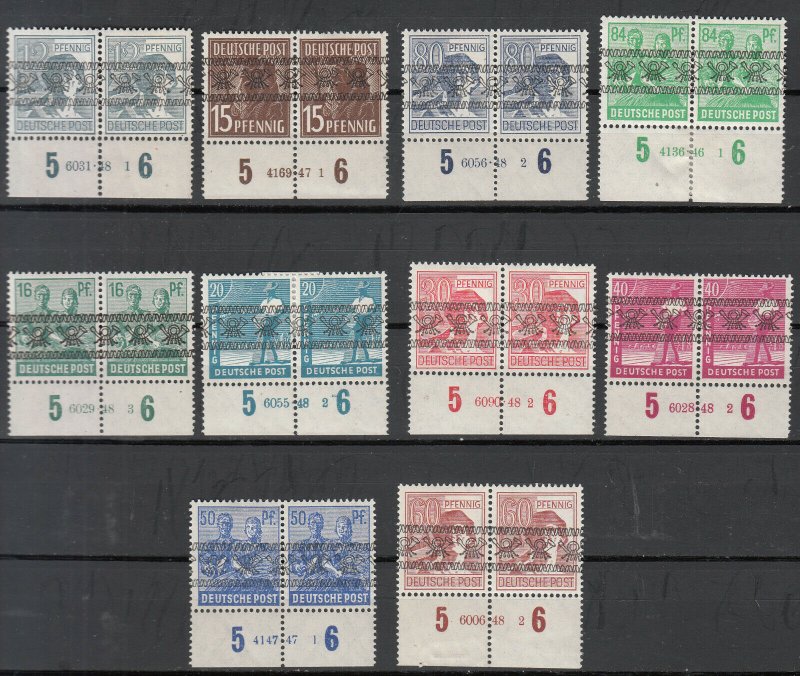 Germany - 1948 Currency Reform HAN stamp lot - MH/MNH (7094)