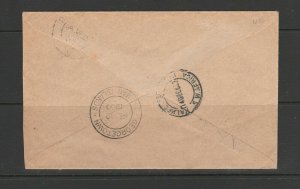 Cayman islands, 1933 Panton cover from South West Africa with Centenary issues U