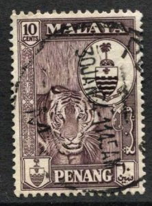 STAMP STATION PERTH Penang #61 Crest Definitive Used 1960 CV$0.30