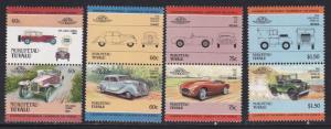 Tuvalu - Nukufetau # 10, 11, 12, 13, Automobiles, NH, 1/3 Cat.